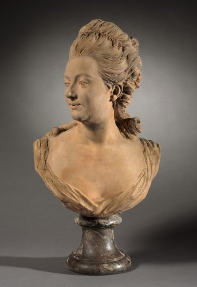 1760年の可能性があるMelle de Vandeulの肖像 作： Jean Baptiste II Lemoyne