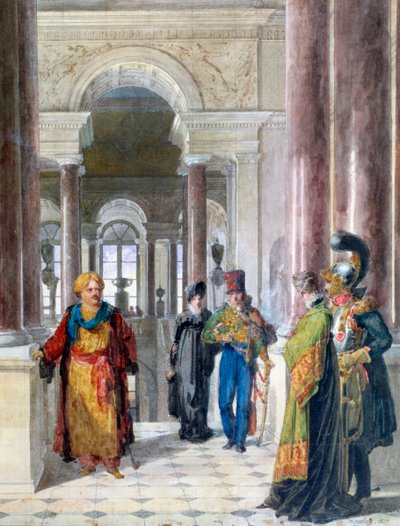 博物館の探索、1817 作： Jean Baptiste Isabey