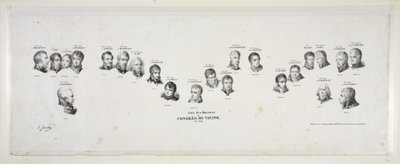 ウィーン議会の閣僚の名前、1815年、パブ。 1815 作： Jean Baptiste Isabey