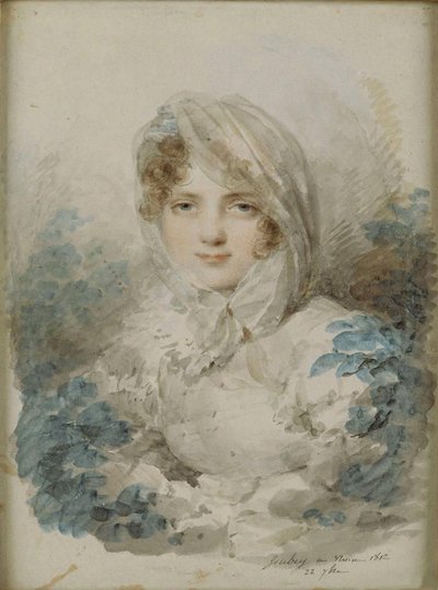 エカテリーナ・パブロフナ・バグラチオン1783-1857の肖像、スカヴォロンスカ 作： Jean Baptiste Isabey
