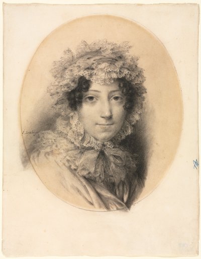 女性の肖像 作： Jean Baptiste Isabey