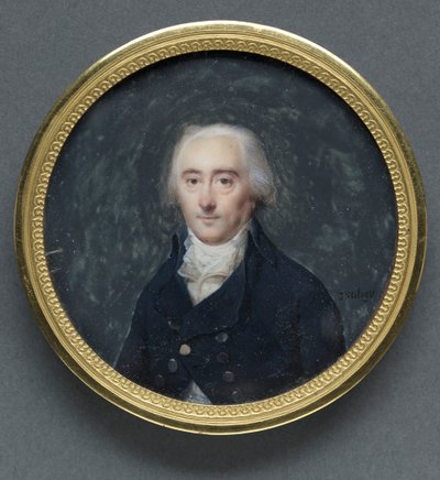 男の肖像、1790年代初頭。 作： Jean Baptiste Isabey