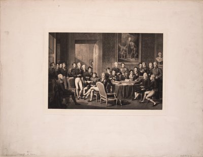 ウィーン議会、c。 1815 作： Jean Baptiste Isabey