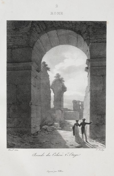 1822年のイタリア旅行 作： Jean Baptiste Isabey