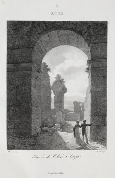 1822年、1833年のイタリア旅行。 作： Jean Baptiste Isabey