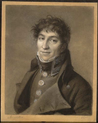 男の肖像 作： Jean Baptiste Jacques Augustin