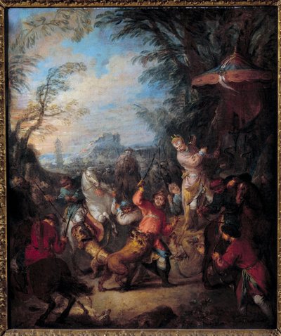 ジャン・バティスト・ペーターによる中国の狩猟絵画 作： Jean Baptiste Joseph Pater