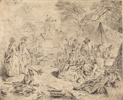 軍隊の休息 作： Jean Baptiste Joseph Pater