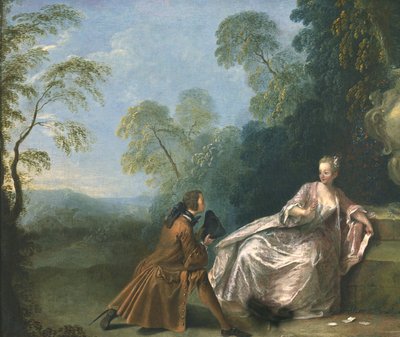 勇敢な会話 作： Jean Baptiste Joseph Pater