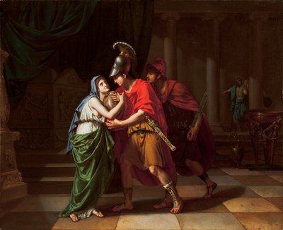 エレクトラが兄弟の灰を受け取った、オレステス、1826年から27年 作： Jean Baptiste Joseph Wicar