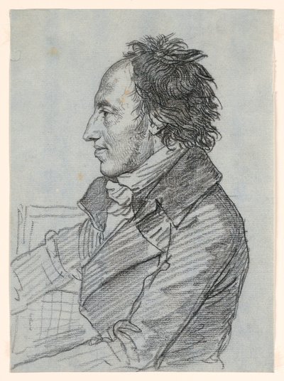 男の肖像 作： Jean Baptiste Joseph Wicar