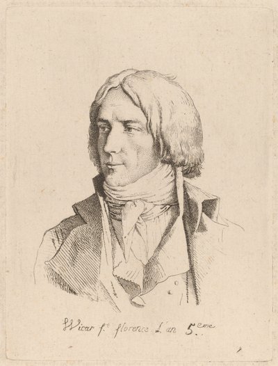自画像 作： Jean Baptiste Joseph Wicar