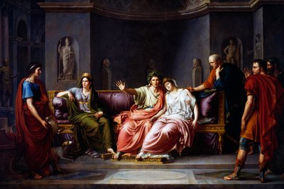 アエネーイス』の第6カントを読むヴァージル 作： Jean Baptiste Joseph Wicar