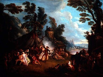 陸軍キャンプのパーティー 作： Jean Baptiste Joseph attr. to Pater