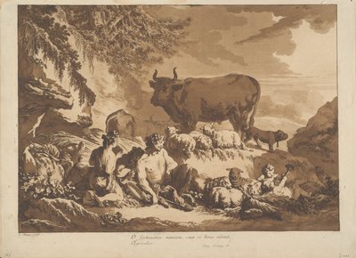 おお、農夫は自分たちの祝福を数えさえすれば、どんなに幸せになれるだろうか 作： Jean Baptiste Le Prince