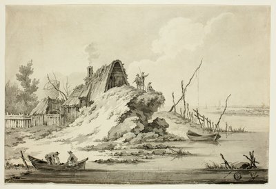 素朴な海辺のシーン 作： Jean Baptiste Le Prince