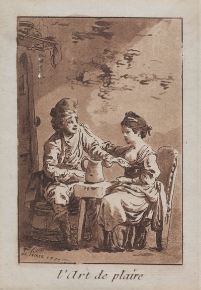 快楽の芸術、1771年。 作： Jean Baptiste Le Prince