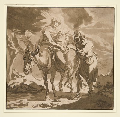 エジプトへの逃避 作： Jean Baptiste Le Prince
