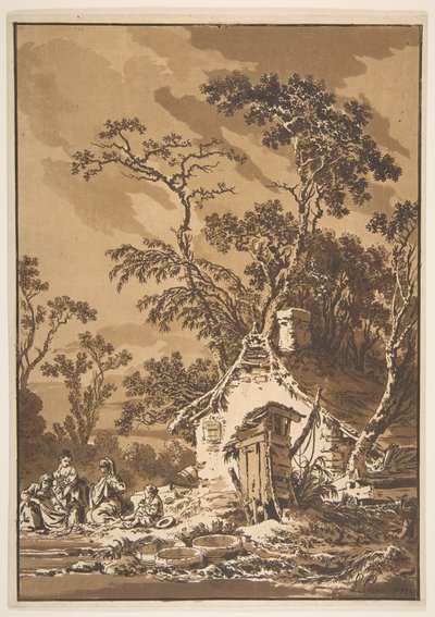ウォッシャーウーマンワッシャー、1771年。 作： Jean Baptiste Le Prince