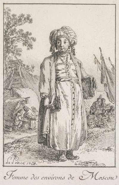 モスクワ郊外の女性 作： Jean Baptiste Le Prince