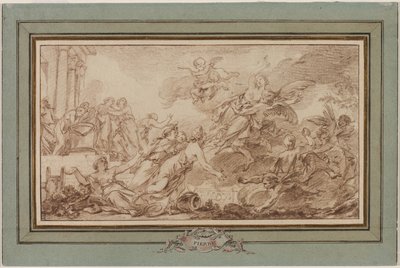 ボレアスがオレイティアを誘拐、c。 1755-1760。 作： Jean Baptiste Marie Pierre