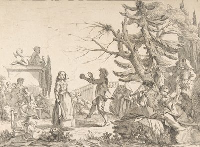 インプロムトゥ・ダンス 即興の舞踏会、1742年。 作： Jean Baptiste Marie Pierre