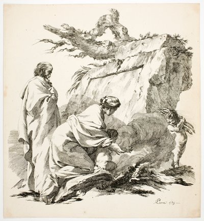 エジプトへの逃避 作： Jean Baptiste Marie Pierre
