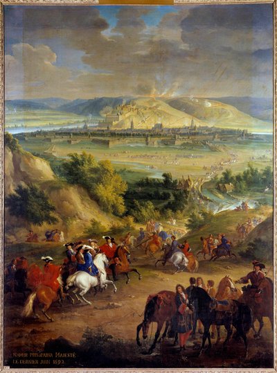 ベルギーのナミュールの座 1692年6月にルイ14世（1638-1715）が描いた絵 バプテスマーチン長老（1659-1735）が描いた絵 日2,7x2 m 作： Jean Baptiste Martin