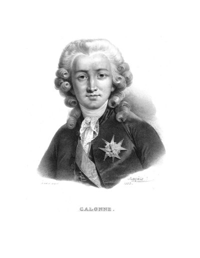 Charles Alexandre de Calonne、c1820s。 作： Jean Baptiste Mauzaisse