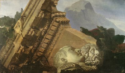 それがもたらす破壊を示す時間、ルーヴル美術館の天井の研究 作： Jean Baptiste Mauzaisse