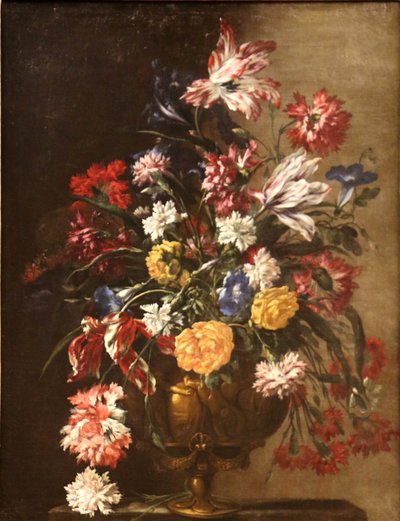 花瓶の花。 作： Jean-Baptiste Monnoyer
