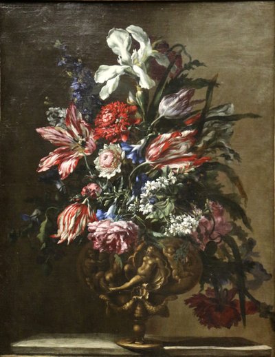 花瓶の花。 作： Jean-Baptiste Monnoyer