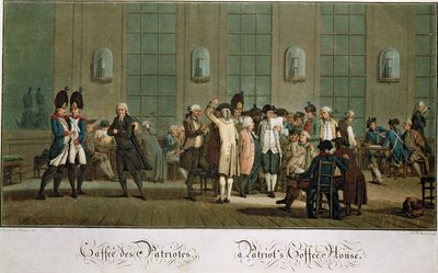 パトリオットのコーヒーハウス（初版）（19世紀） 作： Jean Baptiste Morret