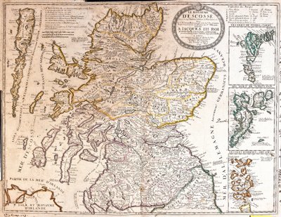 ジェームズ2世治世下のスコットランド王国の地図 作： Jean Baptiste Nolin