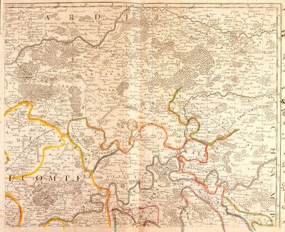 イル・ド・フランスの北東部の地図 作： Jean Baptiste Nolin