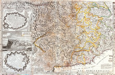 イタリア・サヴォイ公爵家南領地図（エングレーヴィング 作： Jean Baptiste Nolin