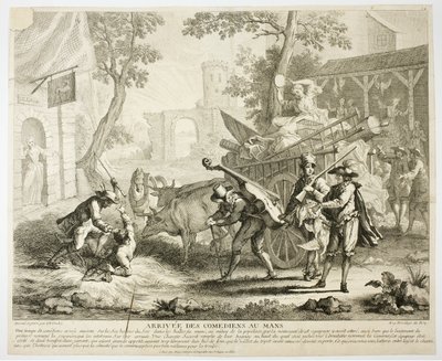 コメディアンの到着 作： Jean Baptiste Oudry