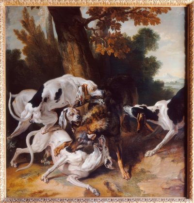 J. – B. Oudry、L&39;hallali du loup（Wolfsjagd） 作： Jean Baptiste Oudry