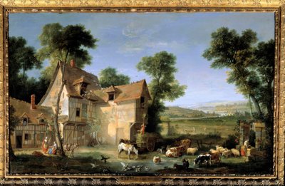 La ferme Peinture by Jean Baptiste Oudry (1686-1755) 1750 Sun.1,3x2,12 m 作： Jean Baptiste Oudry