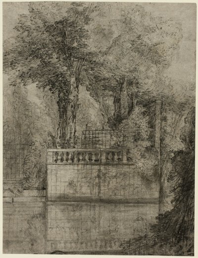アルクイユの格子細工とリフレクティング プール 作： Jean Baptiste Oudry