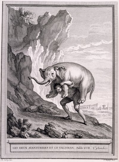二人の冒険者とタリスマン、1755-1759年頃 作： Jean Baptiste Oudry