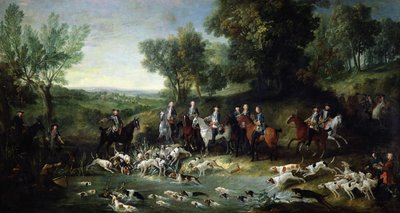 ルイ15世（1710〜1774年）、サンジェルマンの森でクワガタ狩り、1730年 作： Jean Baptiste Oudry
