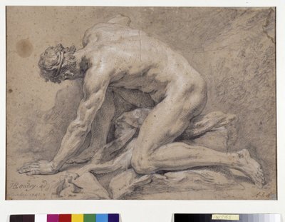 男の研究 作： Jean Baptiste Oudry