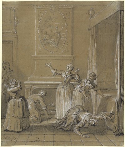 隠していた宿主の死体を発見 作： Jean Baptiste Oudry