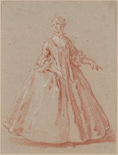立っている女性 作： Jean Baptiste Oudry