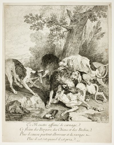 湾の狼 作： Jean Baptiste Oudry