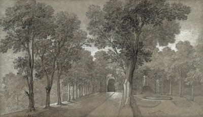 アルクイユの公園の眺め、1744年 作： Jean Baptiste Oudry