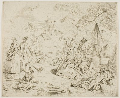 軍隊の休息 作： Jean Baptiste Pater