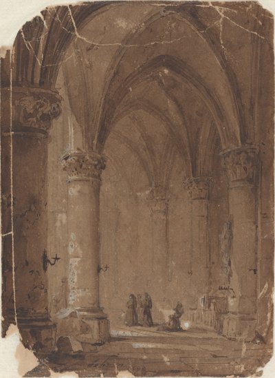 大聖堂の修道士 作： Jean Baptiste Pierre Le Brun