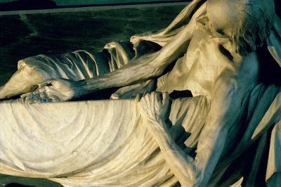 アンリ・クロード・ダルクール中将（1711年没）の霊廟、死体の細部（252637、252639も参照 作： Jean Baptiste Pigalle